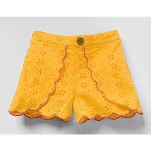 Matilda Jane Enchanted Garden Ramona Yellow Tulip Front Embroidered Shorts 10 NW